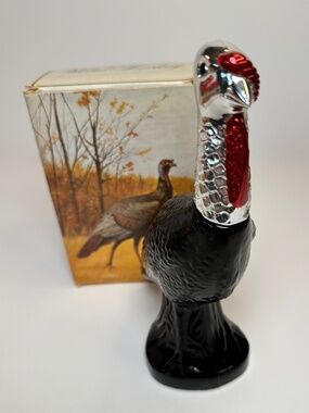 Vintage Avon Wild Turkey Aftershave Bottle Wild Country 6 oz Novelty Decanter